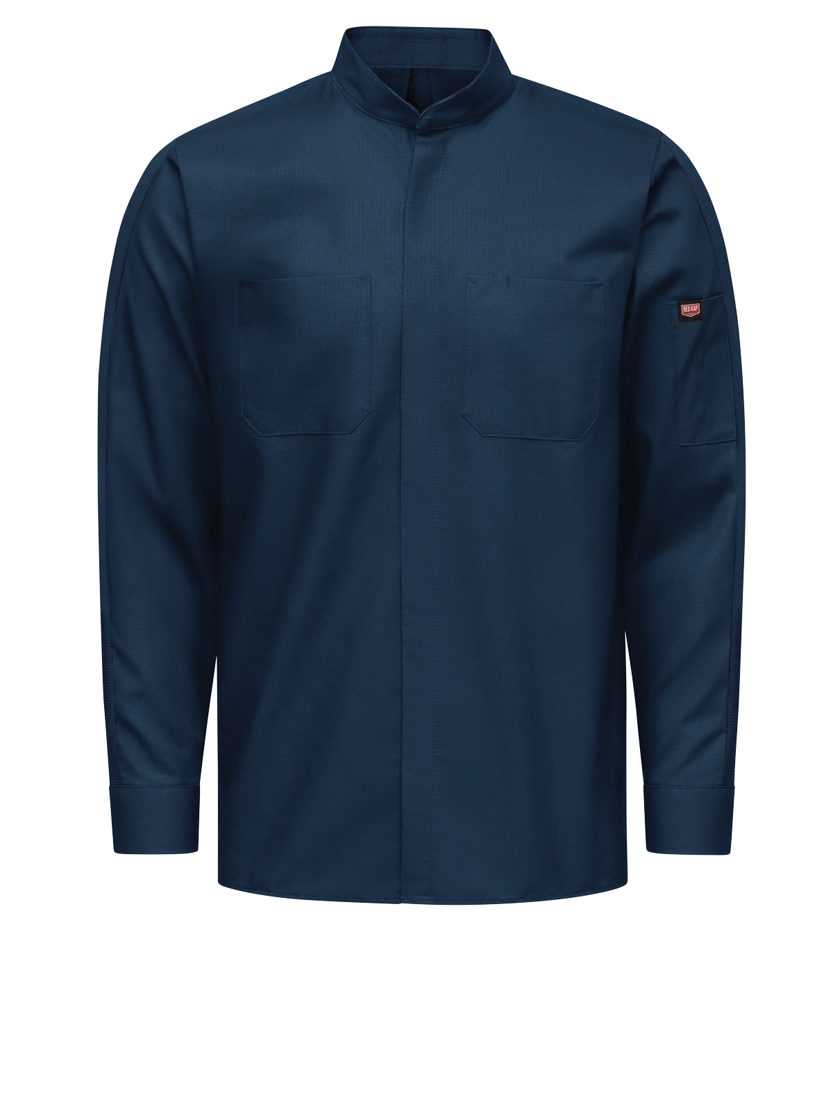 Red Kap Shirts - Men's Long Sleeve Two-Tone Pro+ Work Shirt with OilBlok and MIMIX™ 6