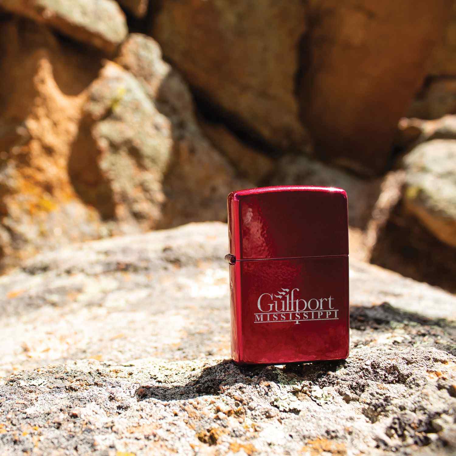 Windproof Lighter Classic Candy Apple Red