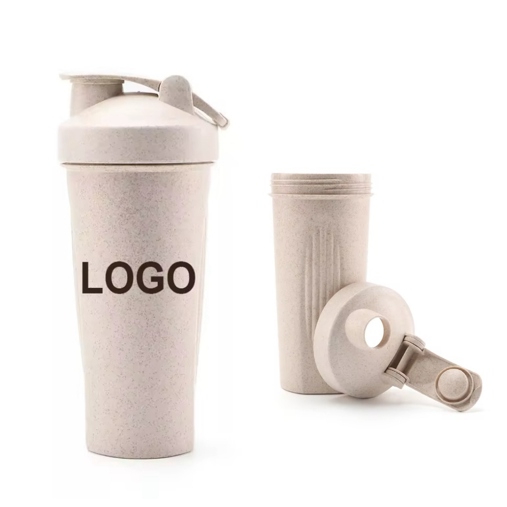 MOQ 10 pcs Large Capacity Wheat Straw Bottle 2