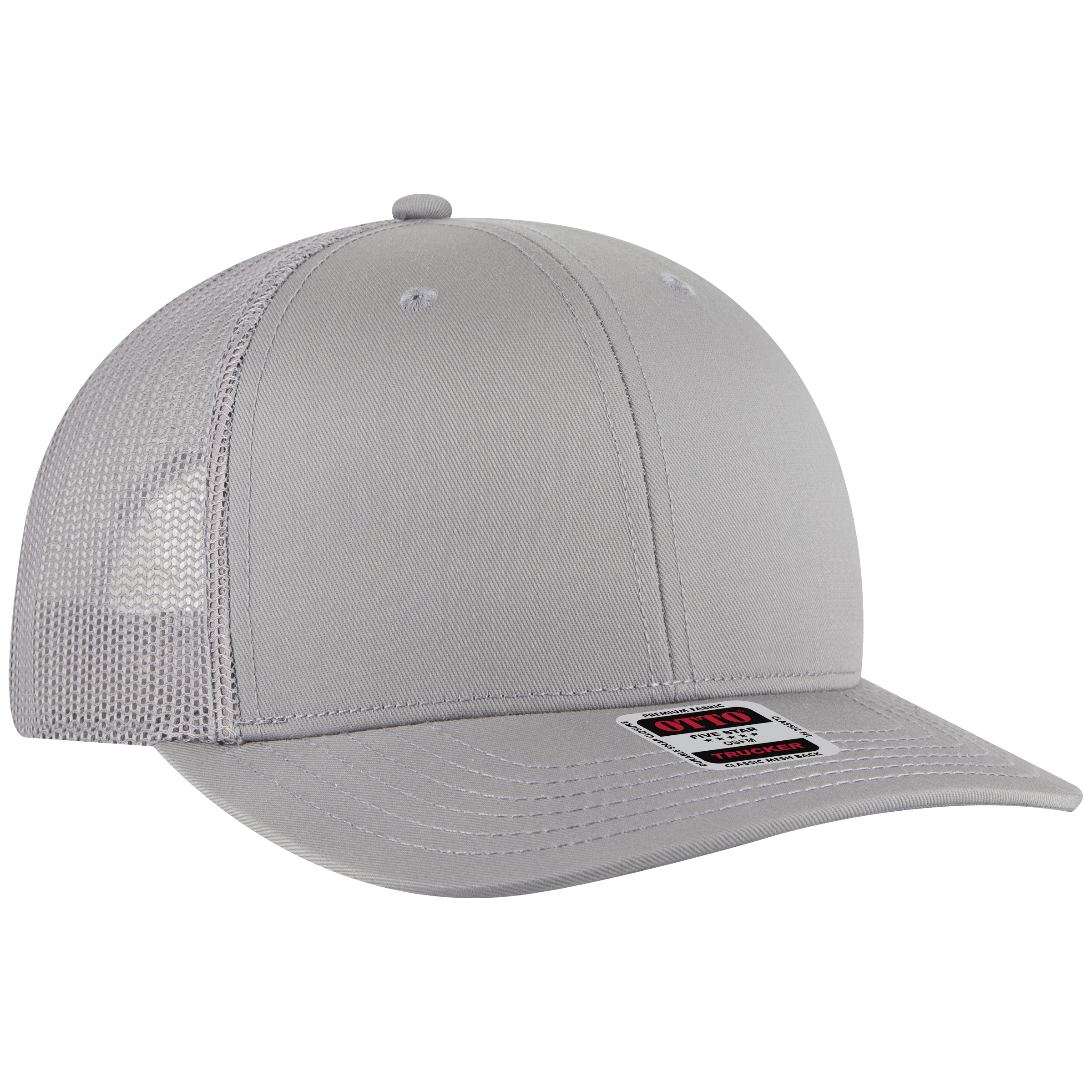 OTTO CAP® 6 Panel Mid Profile Mesh Back Trucker Hat 5