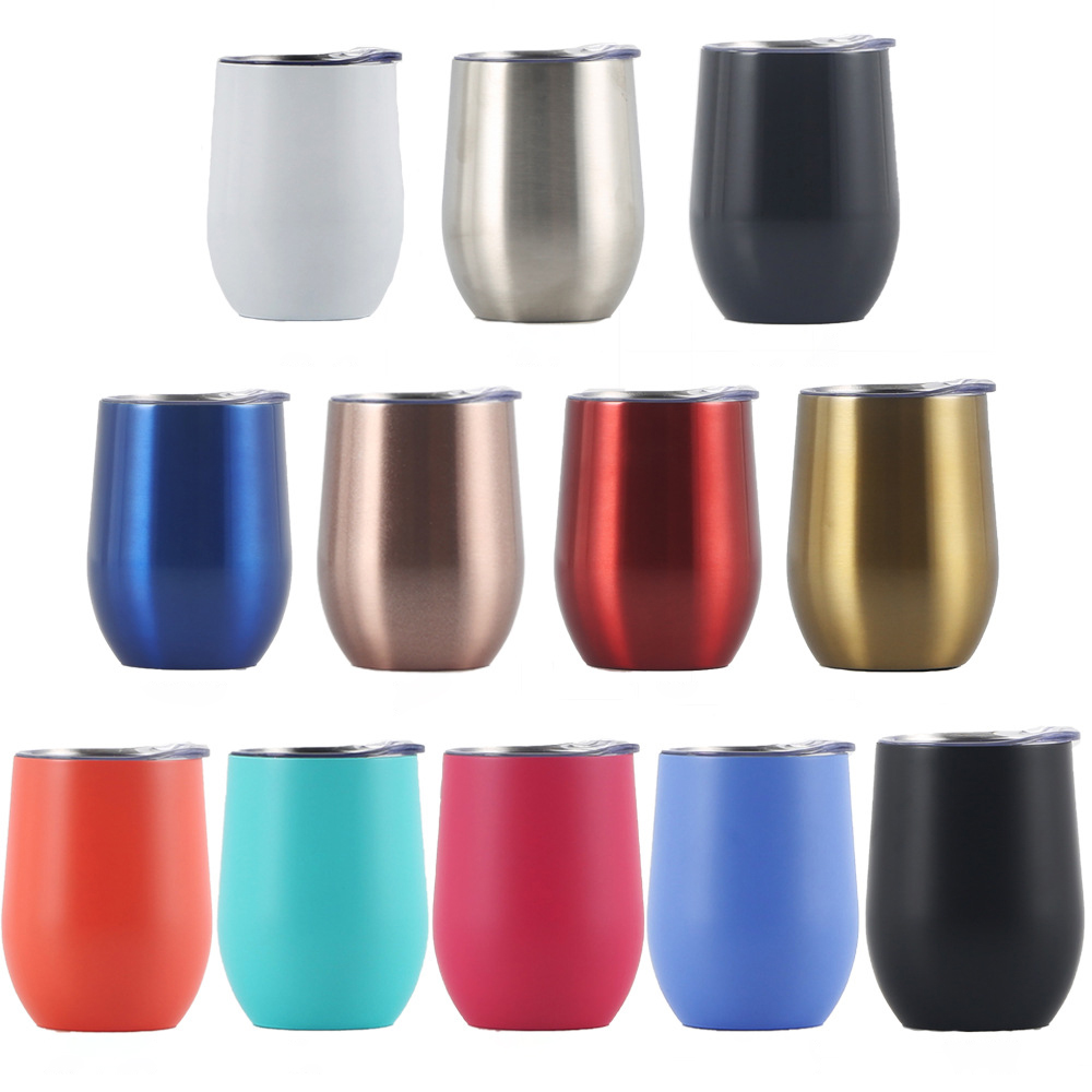 Double Layer Stainless Steel Wine Glass Insulation Cup Student Office U-Shaped Egg Cup 3