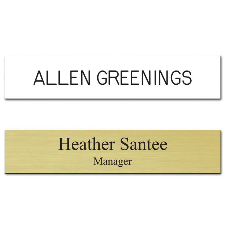 The Sparta engrave only name plate 2"x10" 5
