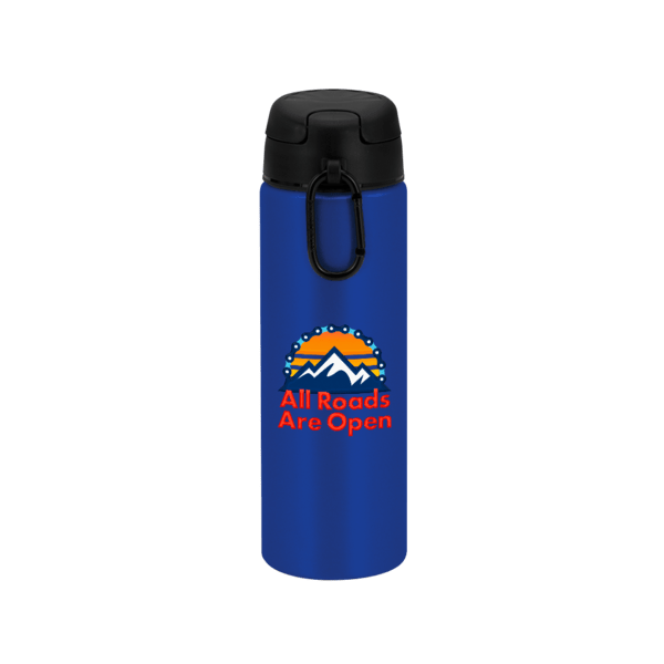 FastFlow Recycled Aluminum Bottle with Flip Lid, custom water bottle with logo imprint 122