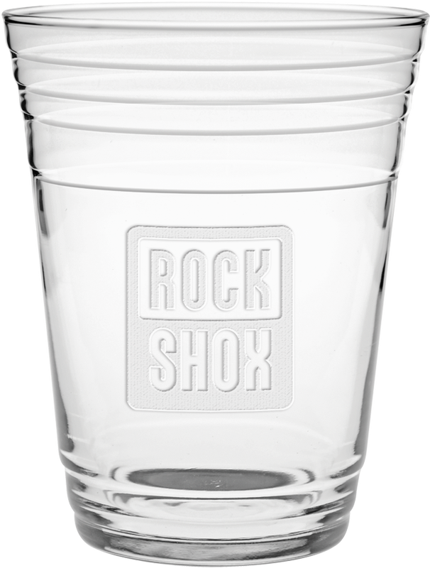 16 oz. Glass Fill Up Cup - Deep Etched