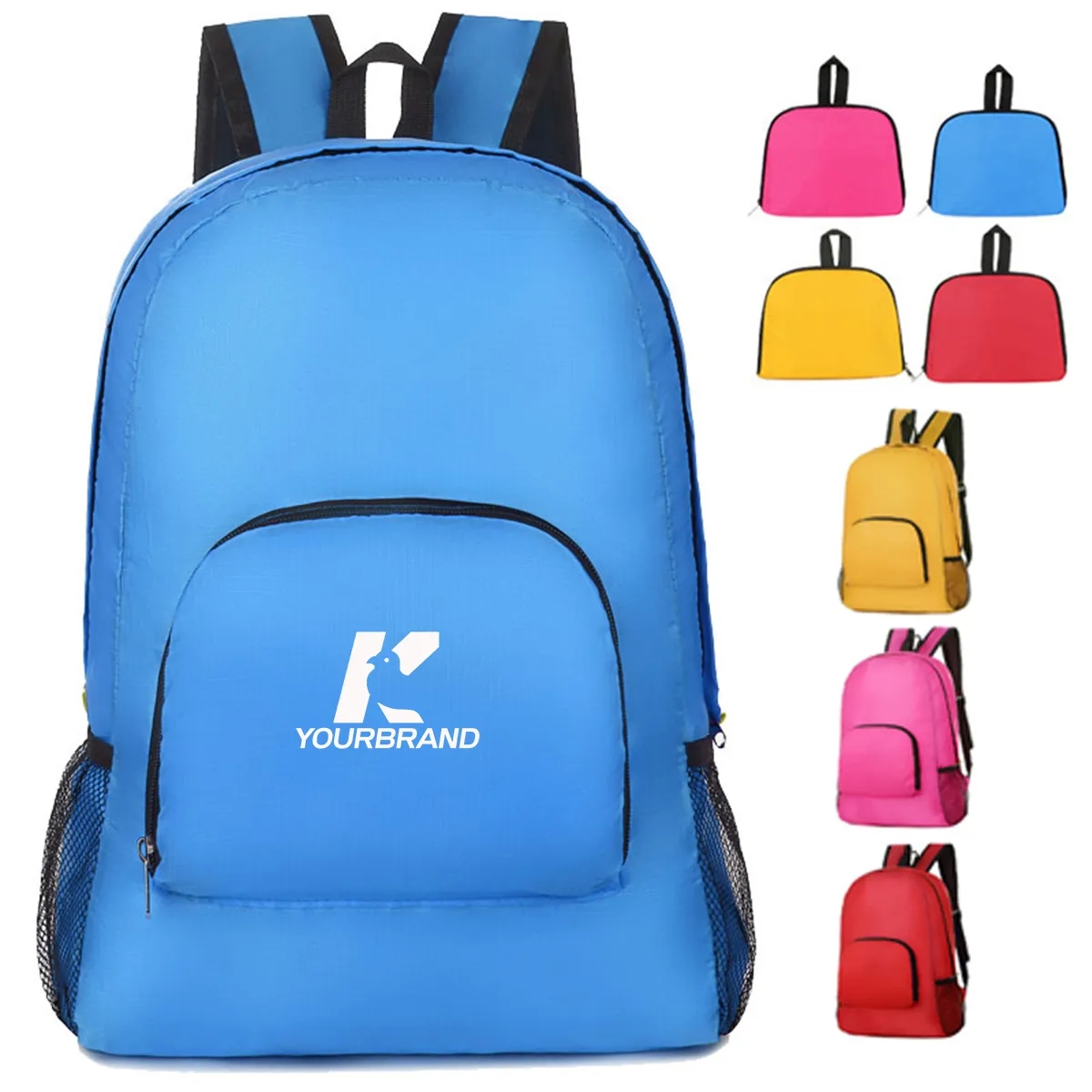 Stock Lightweight Foldable Student Outdoor Travel Book Bag 6