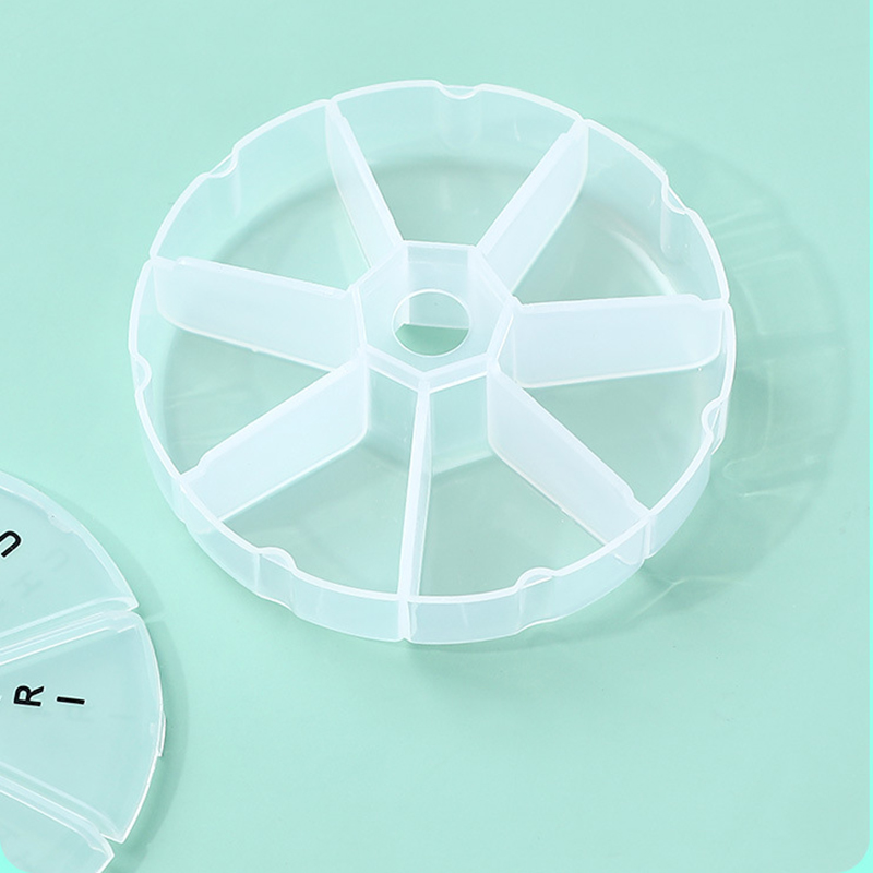 Round Weekly Pill Organizer 6