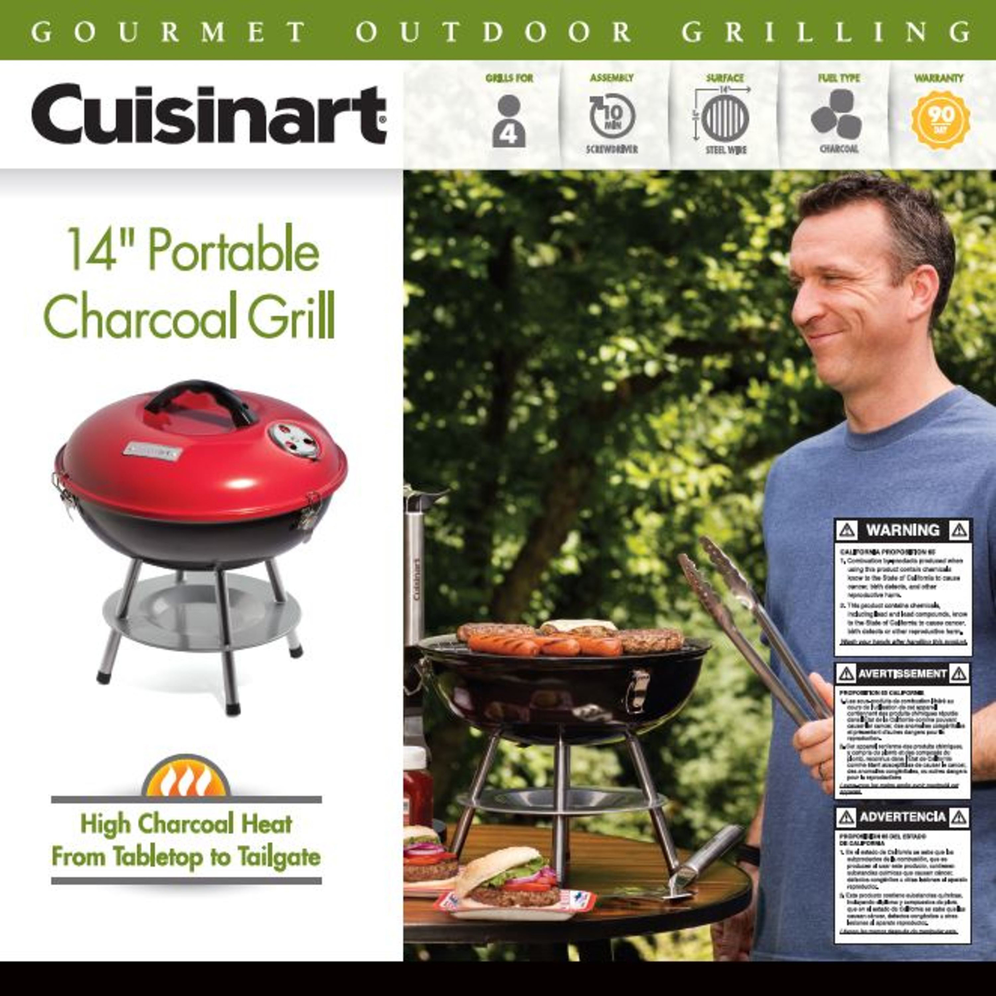 Cuisinart Outdoors® 14" Charcoal Grill 9