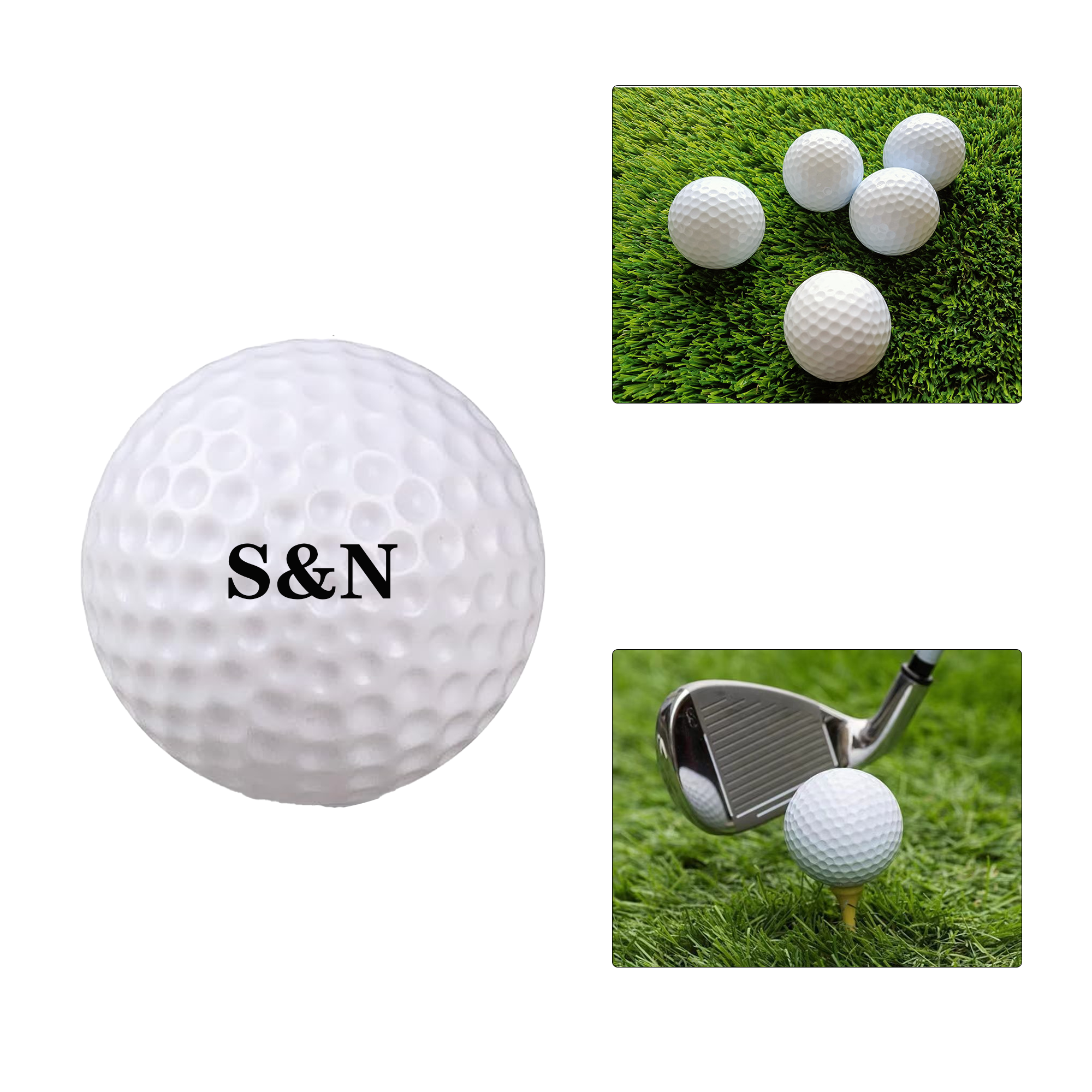 White Golf Practice Ball 2