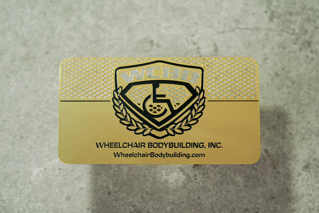 Brass Finish Business Cards 12