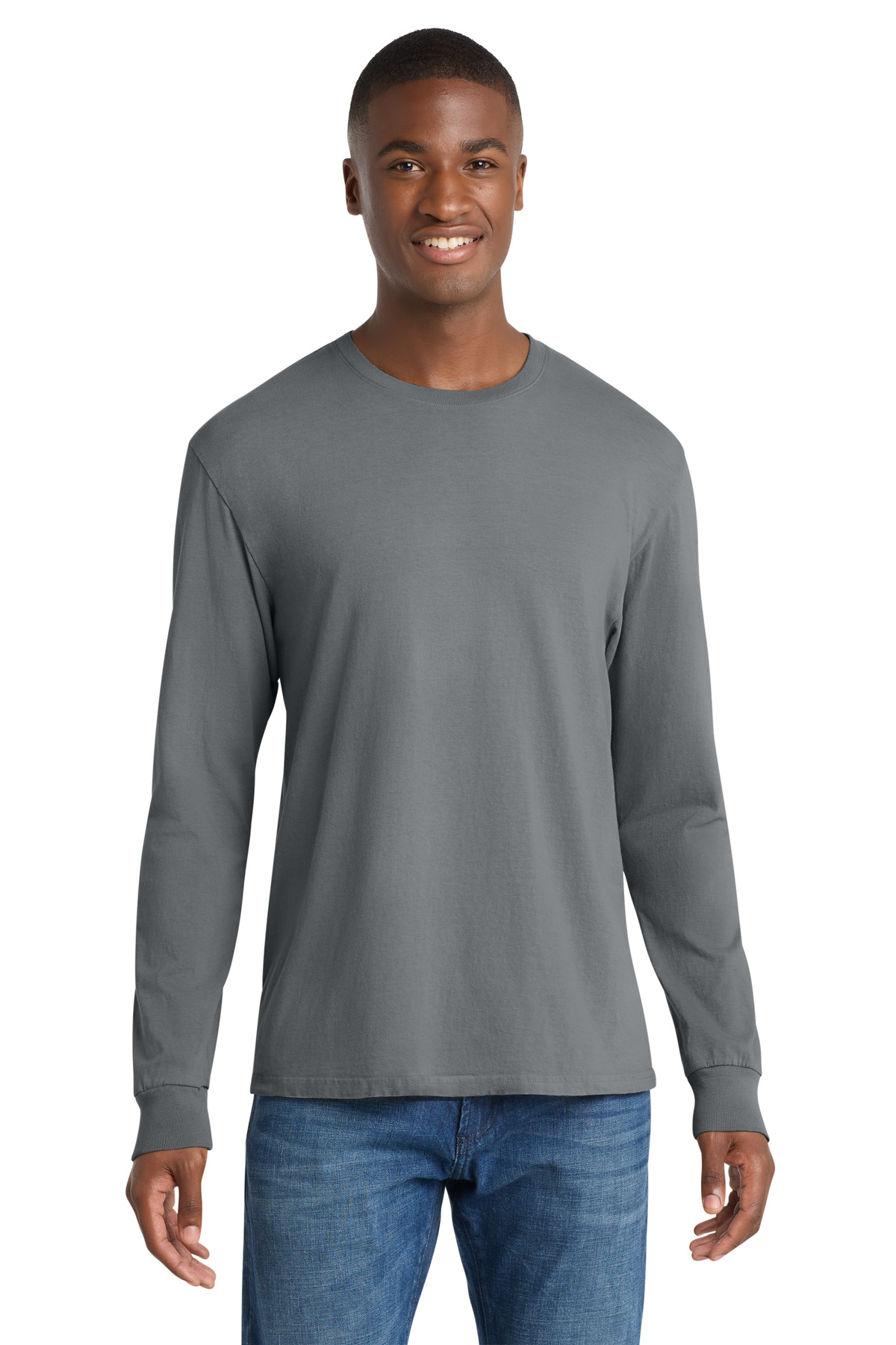 Port & Co Beach Wash Garment-Dyed Long Sleeve Tee PC099LS 113