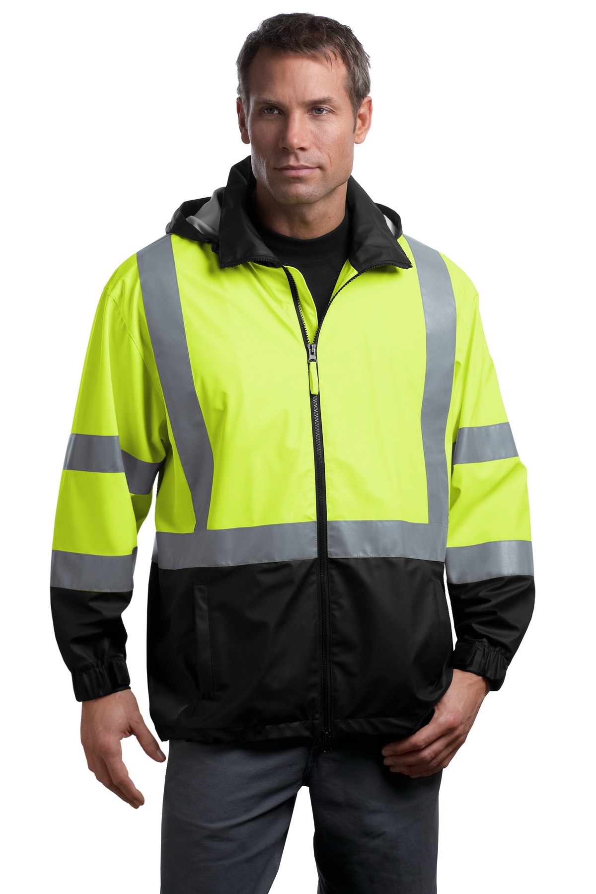 CornerStone - ANSI 107 Class 3 Safety Windbreaker. CSJ25 1