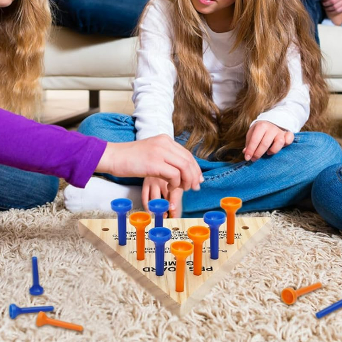 Wooden Peg Game Set 5 Pack with Custom Logo Option 7