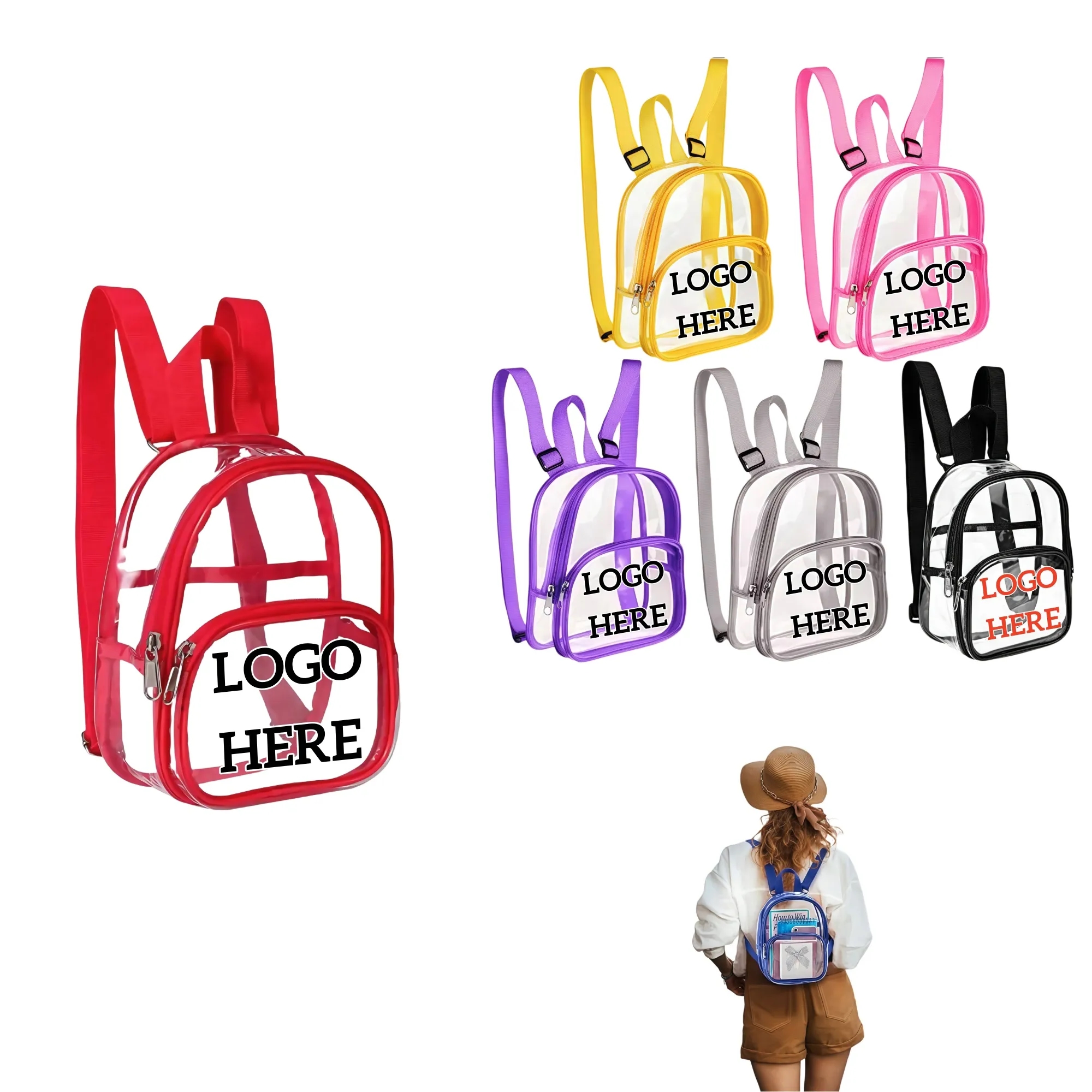 Clear Waterproof Mini PVC Backpack 14