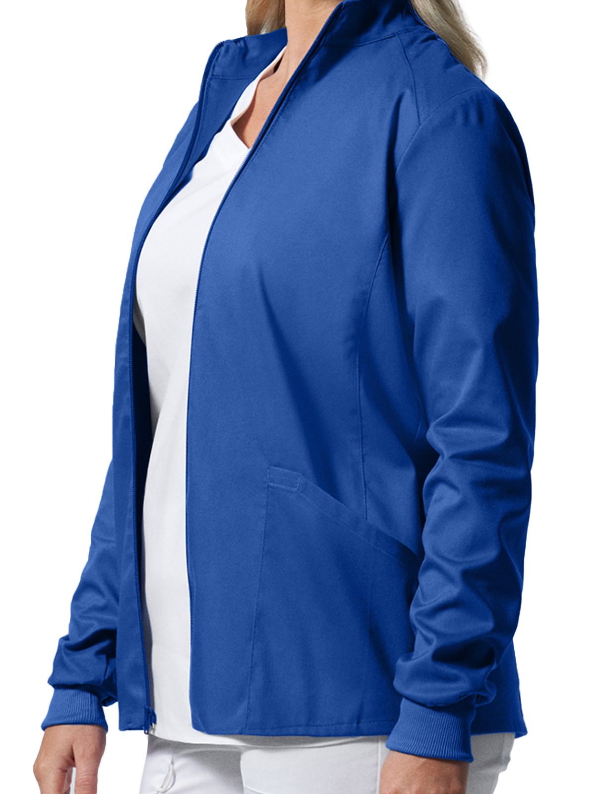 Landau - ProFlex - Women's Three-Pocket Mock Neck Zip-Front Jacket 34