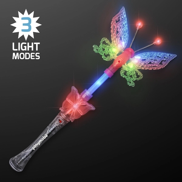 Large Musical Blinking Butterfly Wand 1