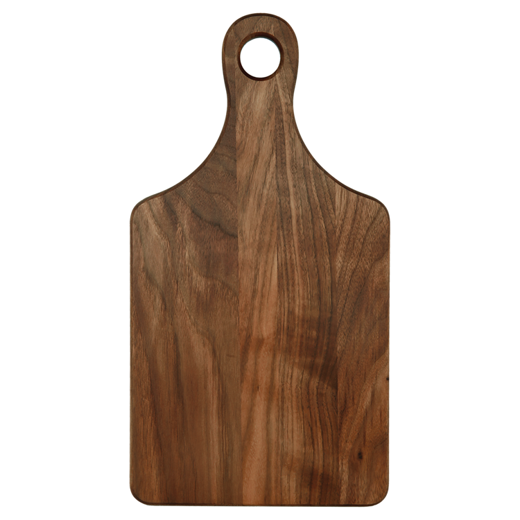 13 1/2" x 7" Walnut Paddle Shape Cutting Board 3