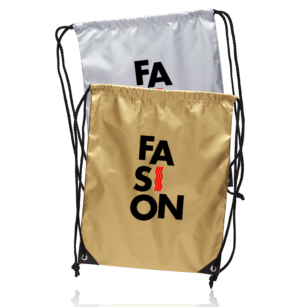 Shiny Drawstring Backpack Bag 1