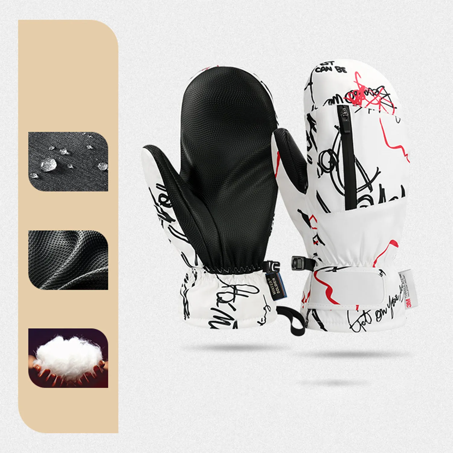 Touch Screen Warm Ski Gloves 5