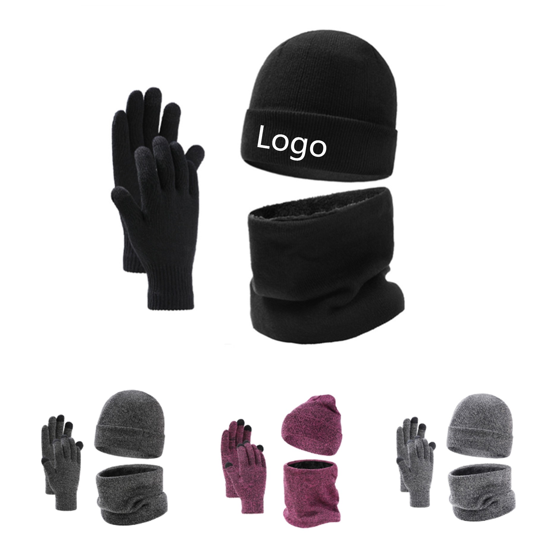 3-in-1 Knit Winter Set