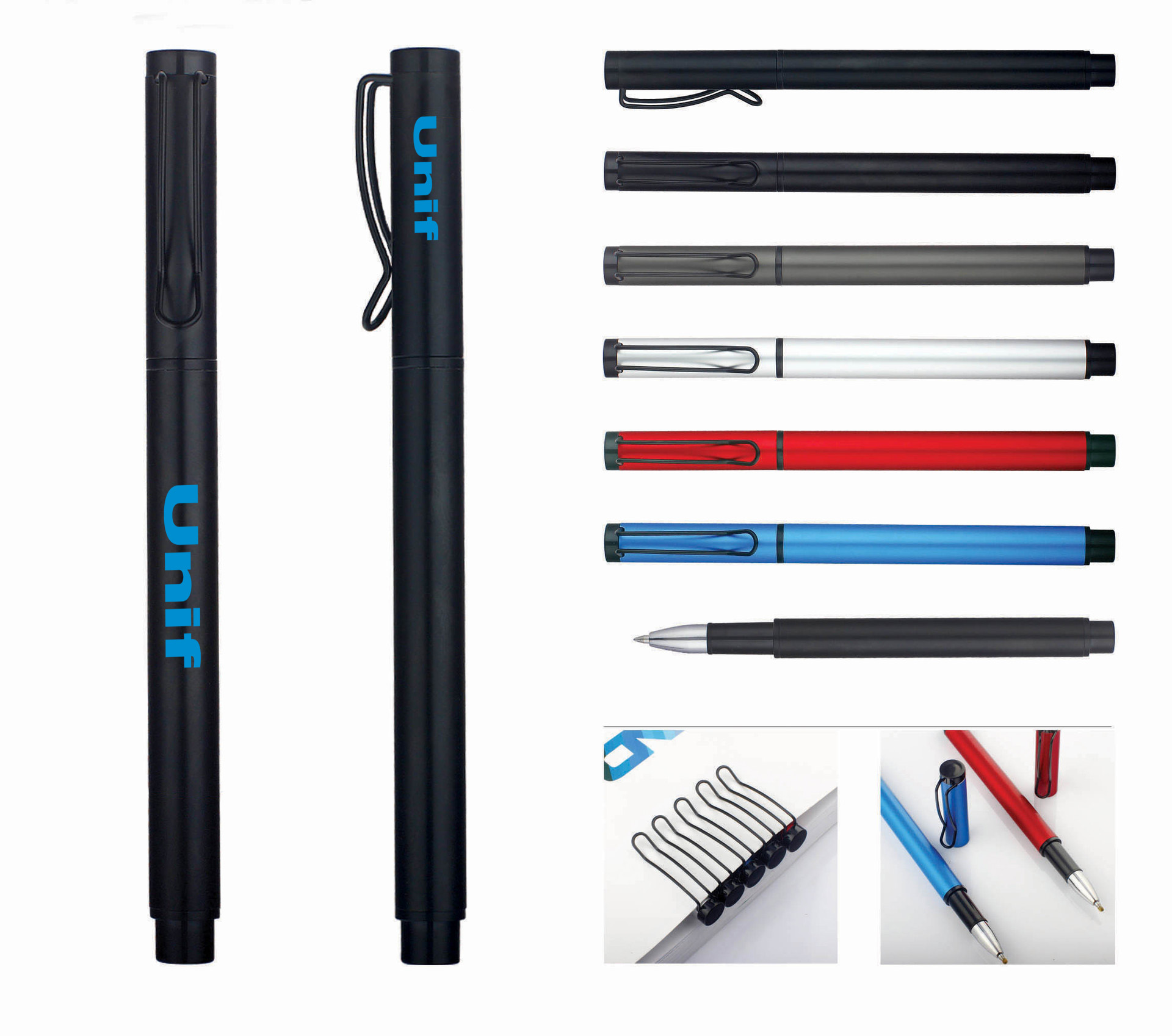 Multicolor Premium Metallic Gel Pen - Customized Logo 3