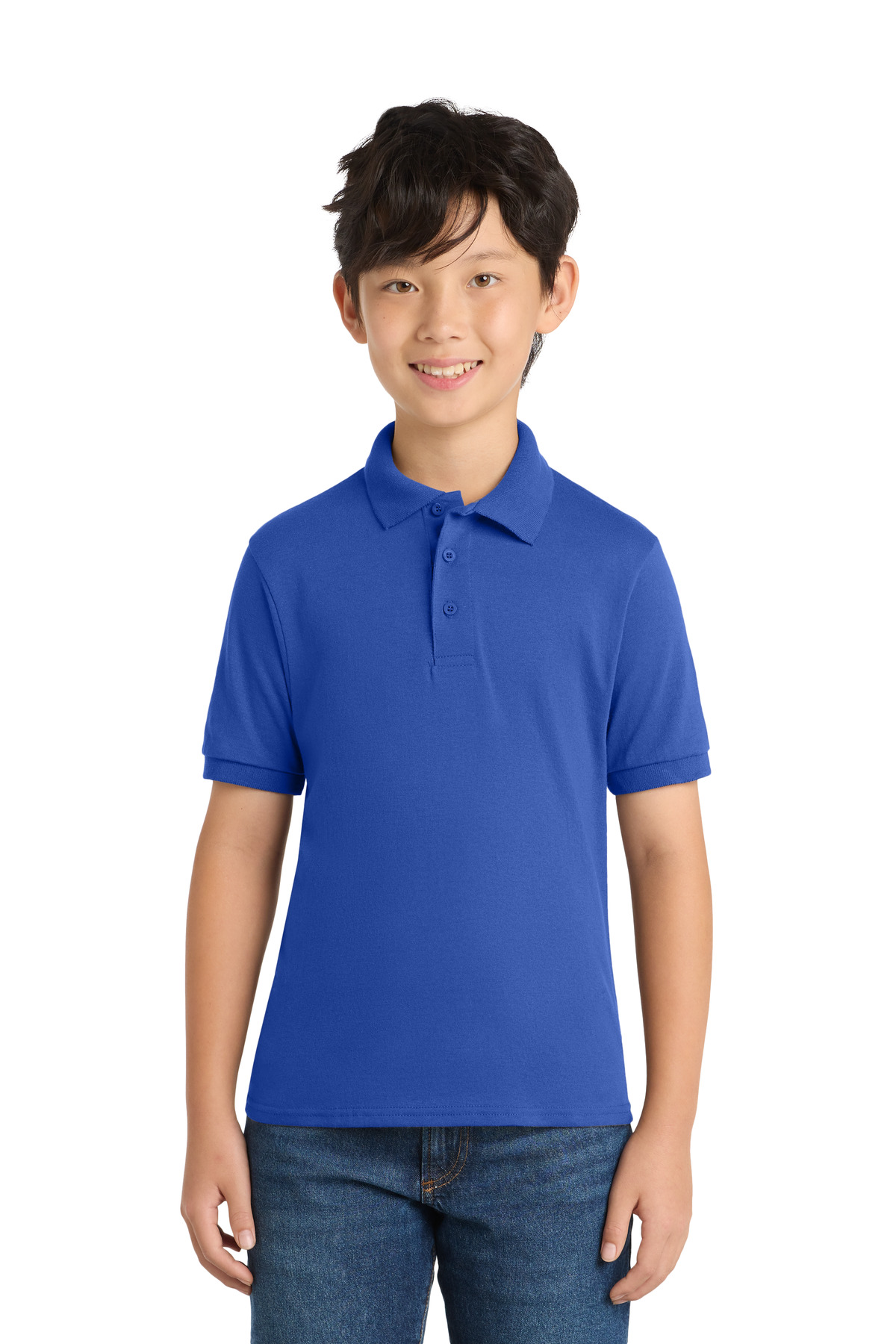 Port & Co Youth Core Blend Jersey Knit Polo. KP55Y 27