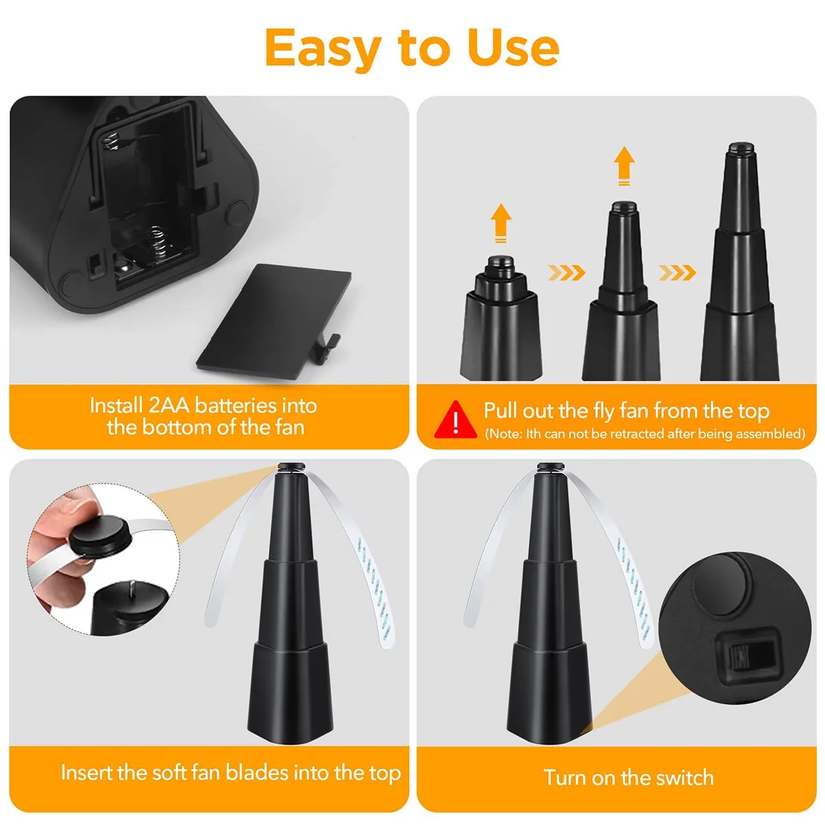 Fly Repellent Fan Indoor Outdoor 4