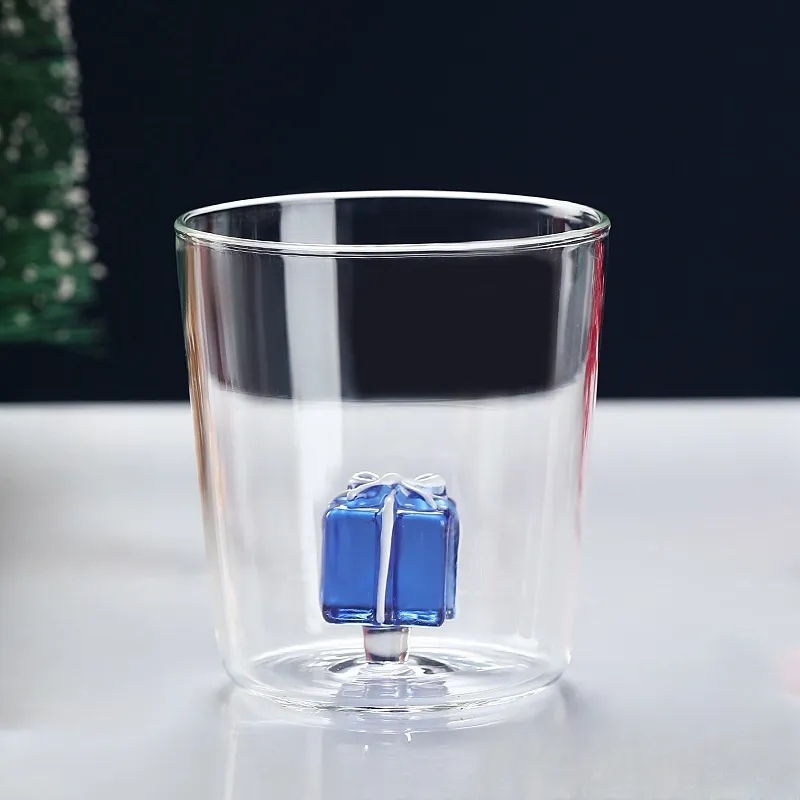 10.15oz Christmas Glass Cup 4