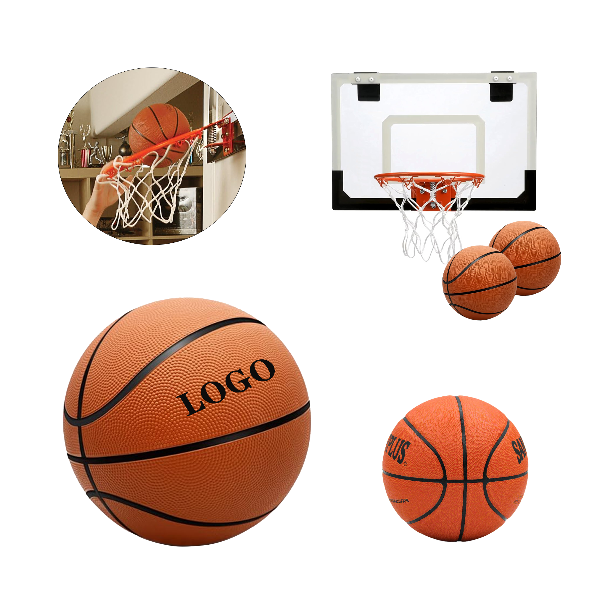 7-inch Children's Rubber Mini Basketball 2