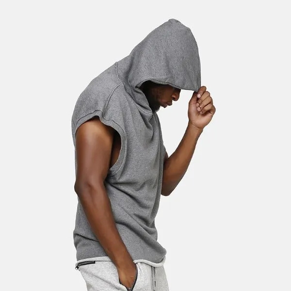 Men's Sleeveless Hoodie, custom hoodie or sweatshirt with logo imprint 3