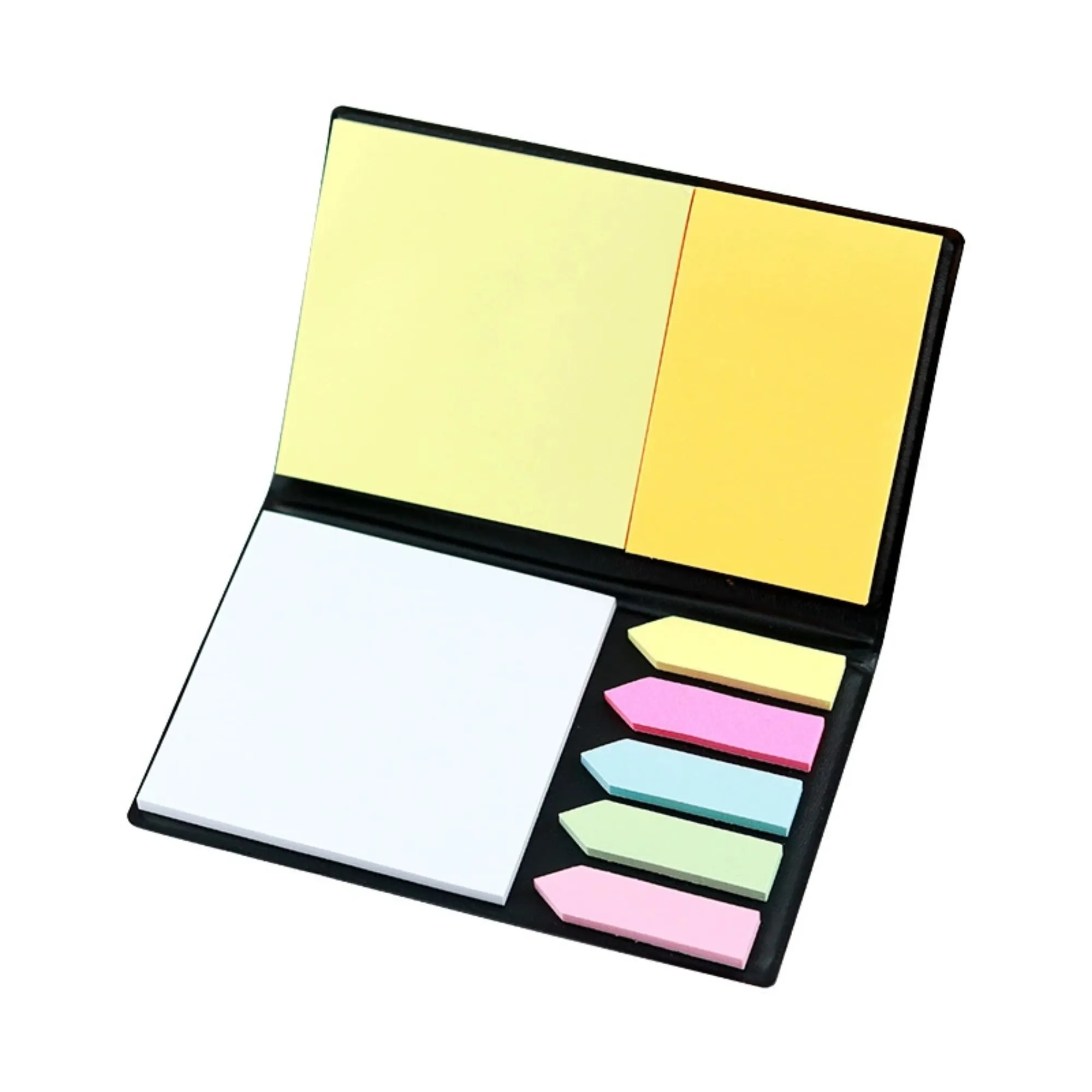 White Leather Sticky Note Pad 3