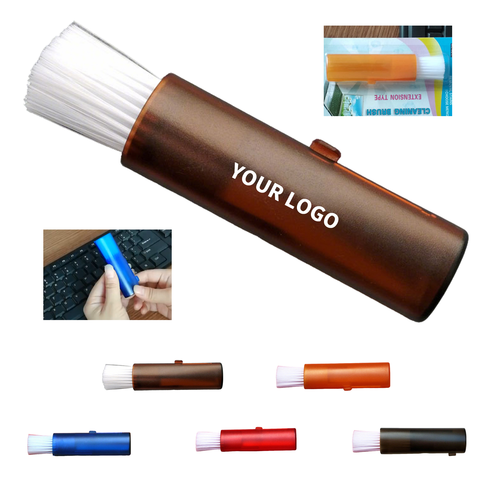 Retractable Electronics Cleaning Brush 4.7" Length X 1" Width 6