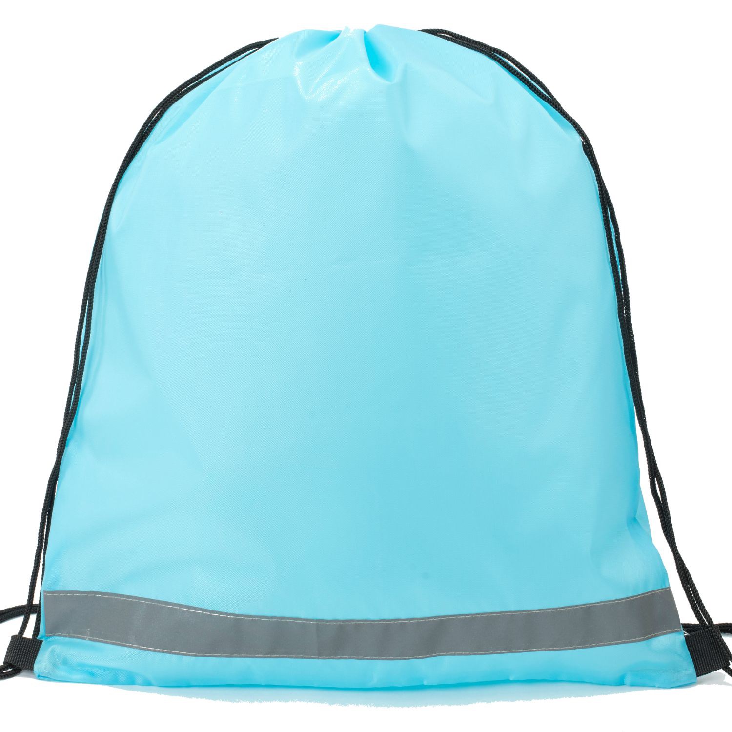 Premium 210D Polyester Two Tone Drawstring Backpack (14" x 17")