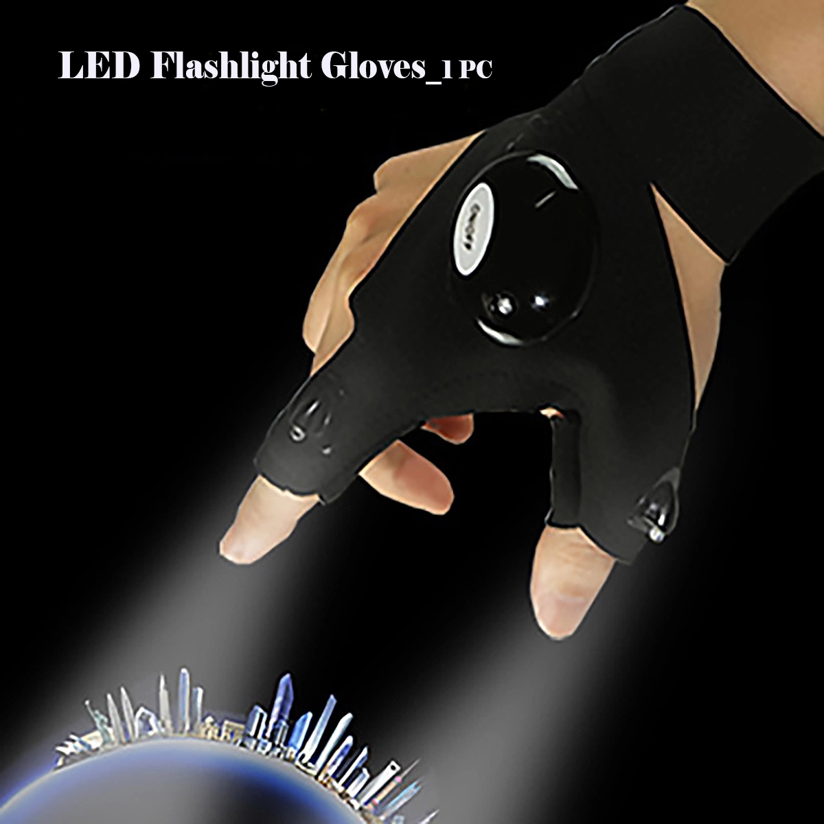 LED Flashlight Gloves 1PC 4
