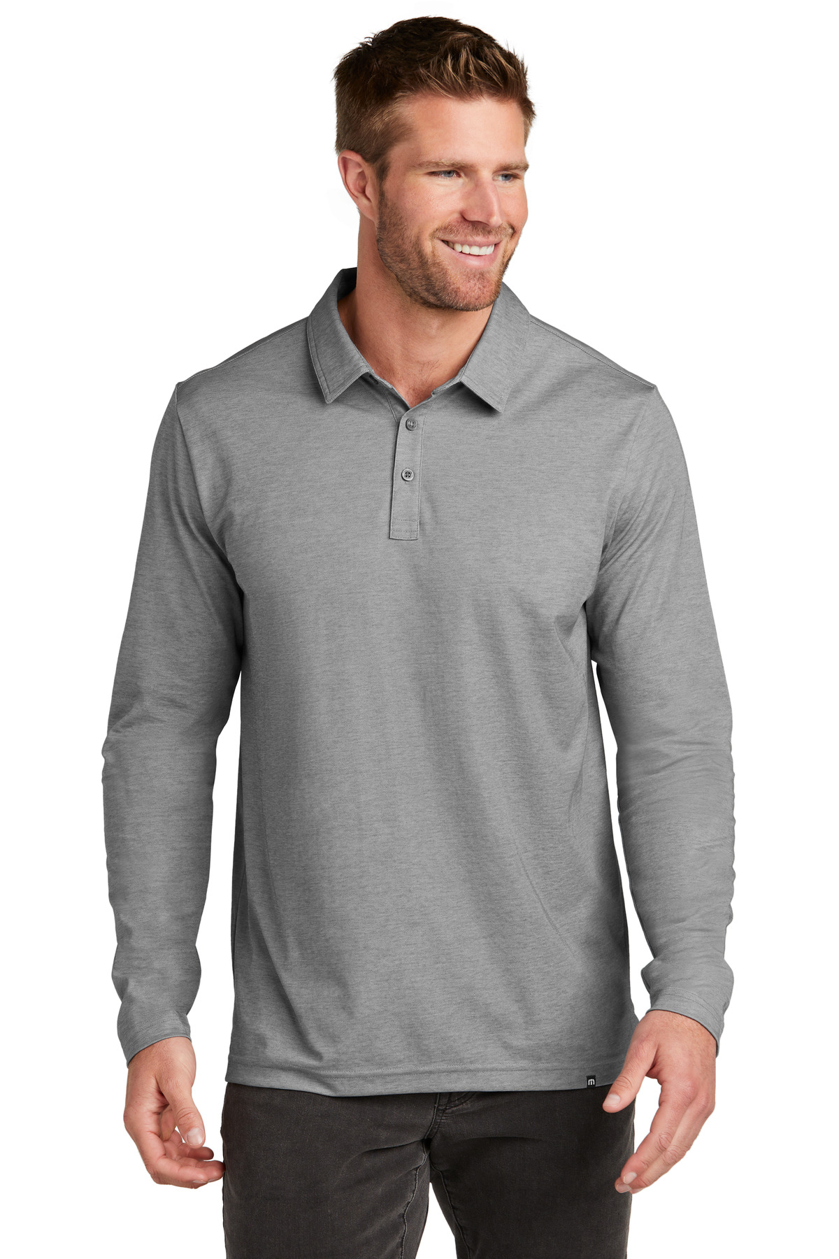 TravisMathew Oceanside Heather Long Sleeve Polo TM1MZ343 19