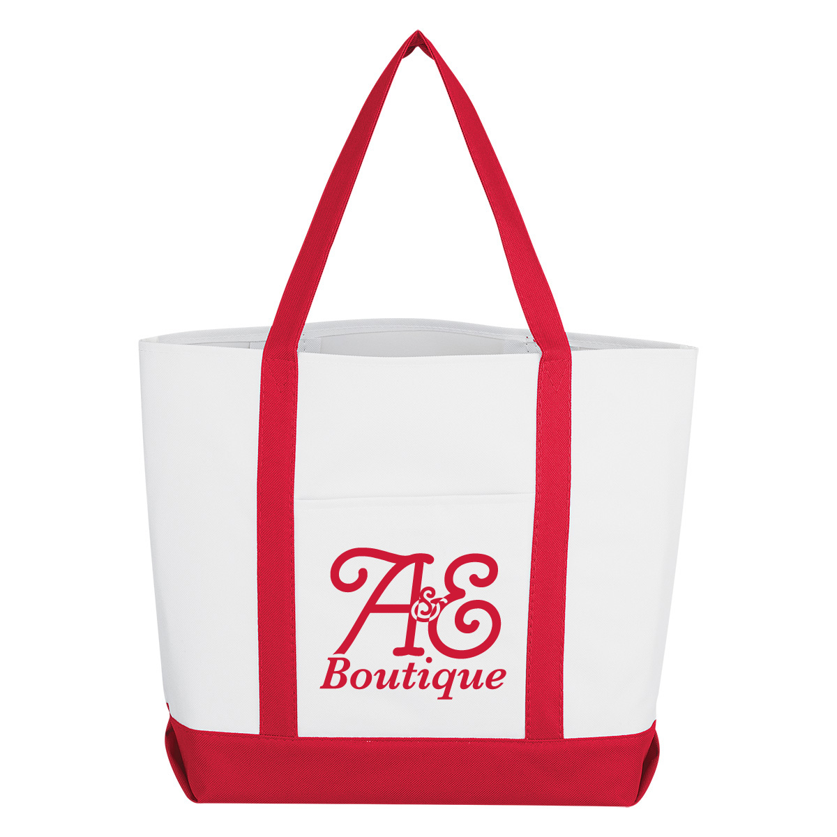 Pocket Shopper Tote Bag, custom tote bag with logo imprint 6