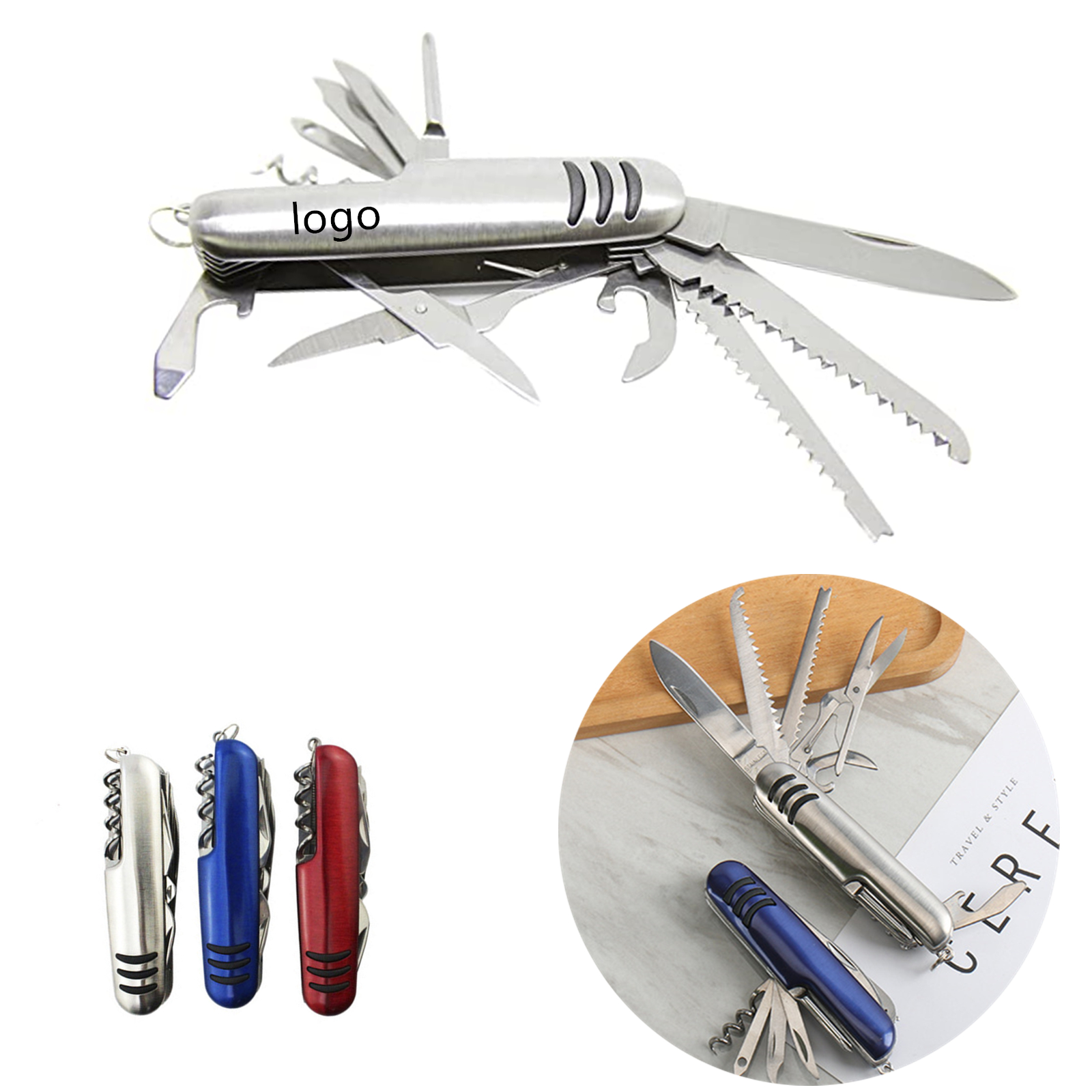 Multi Function Pocket Tools Chest Knife Stainless Steel 1