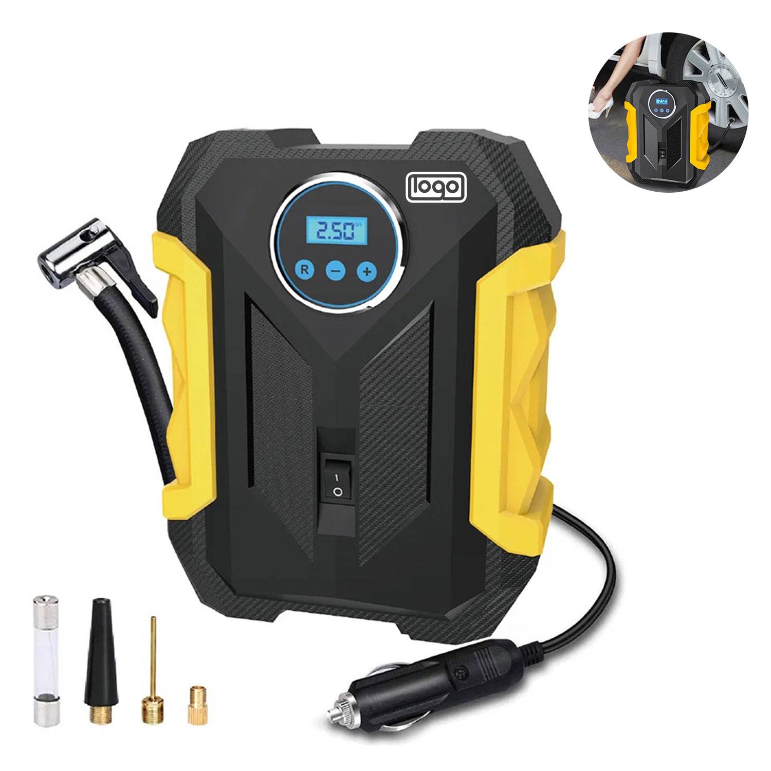 Digital Display Pointer Car Tire Air Pump 3