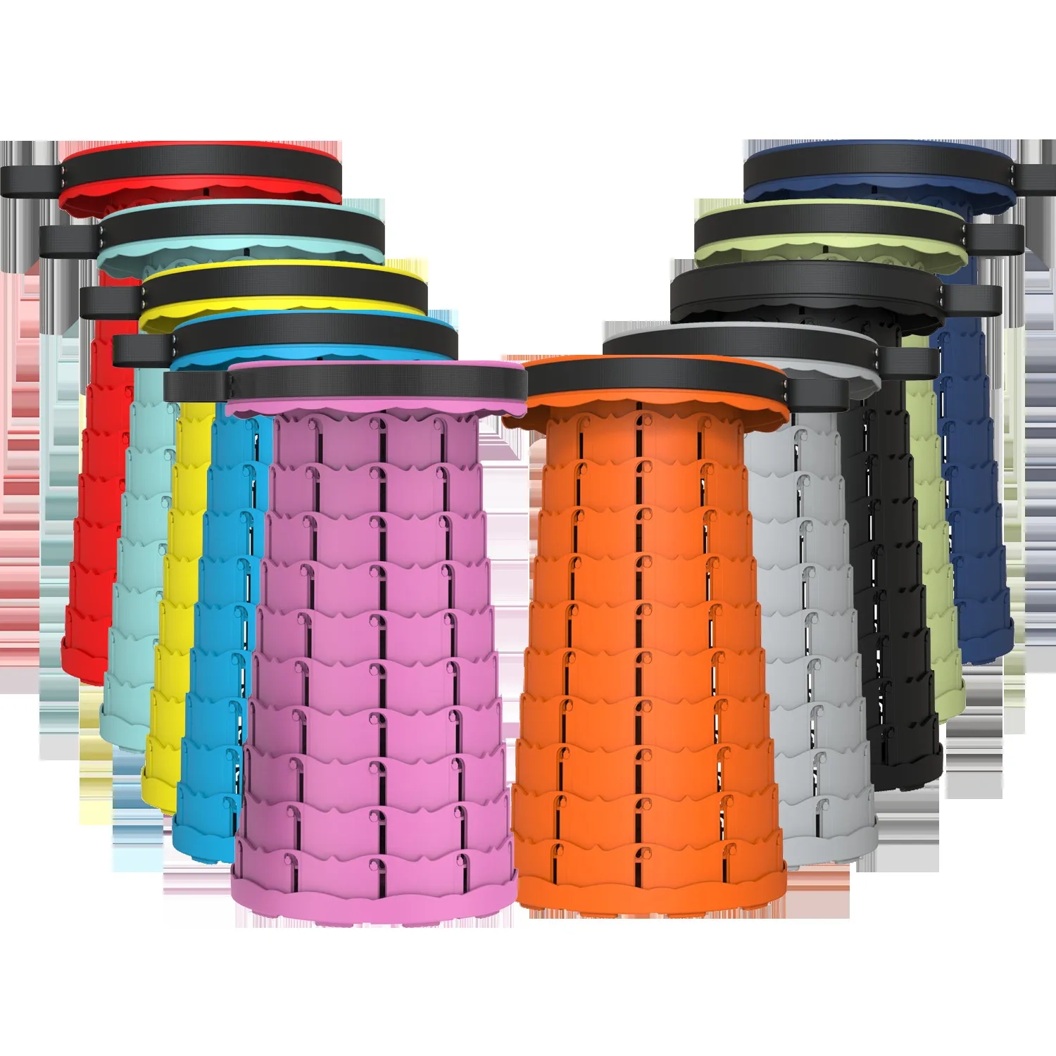 Folding telescope Stool Chair Colorful 4