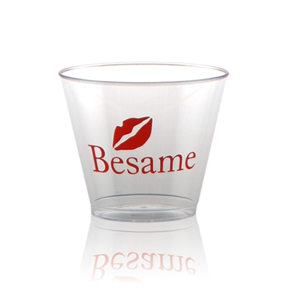 5 oz Hard Plastic Smooth Rocks Cup Clear Tradition Print, custom paper cup with logo imprint 2