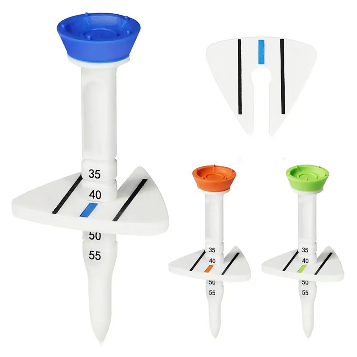 Golf Tees Adjustable Height Triangular Directional Design 5