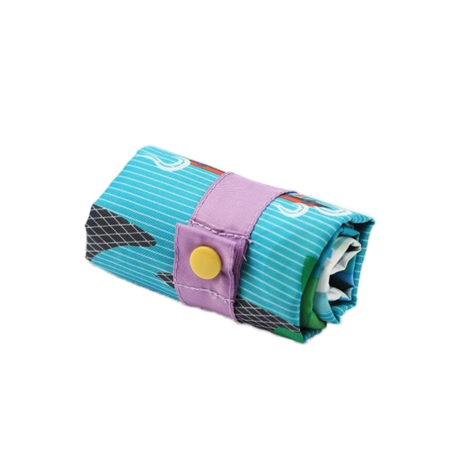Custom Reusable portable polyester Beach Folding Tote Bag 3