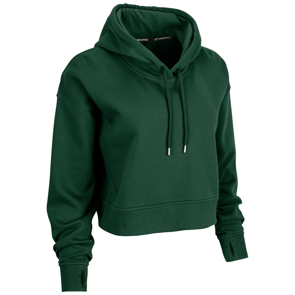Victory Fleece Women's Crop Hoodie, custom hoodie or sweatshirt with logo imprint 11