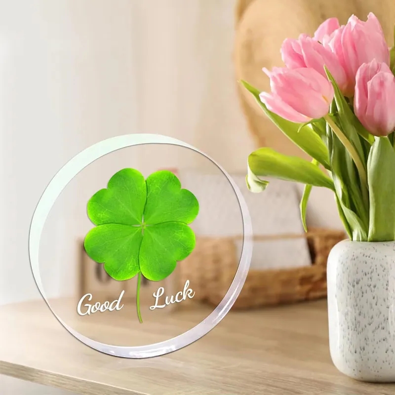 Round Clear Acrylic Paperweight 3