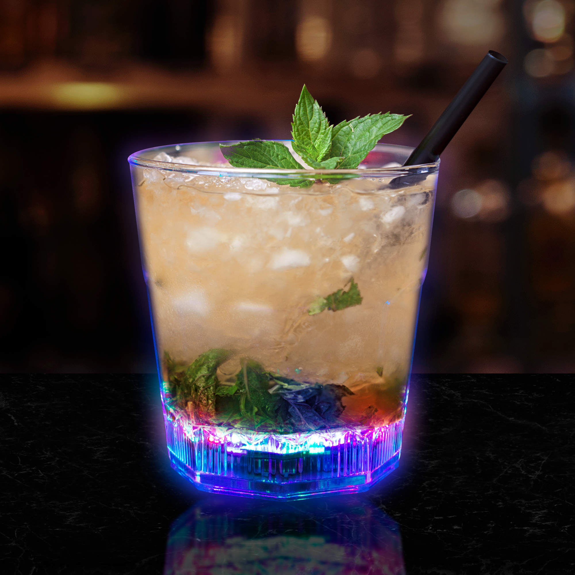 8 oz. Light Up LED Rocks Glass 10