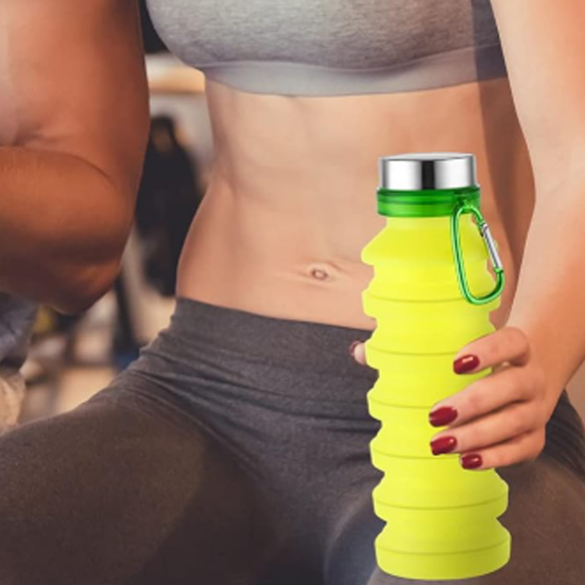 17oz Collapsible Silicone Travel Bottle 6