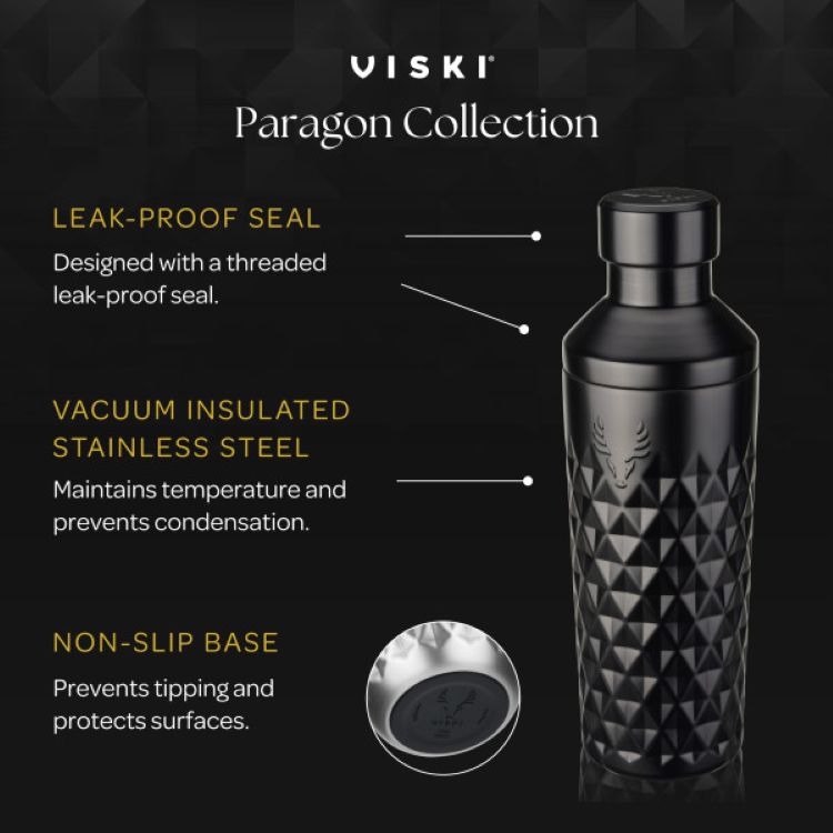 Viski® Paragon Stainless Steel Cocktail Shaker 3