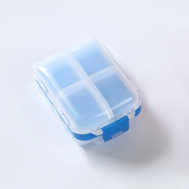 Portable plastic 3 layer medicine case travel pill box 7