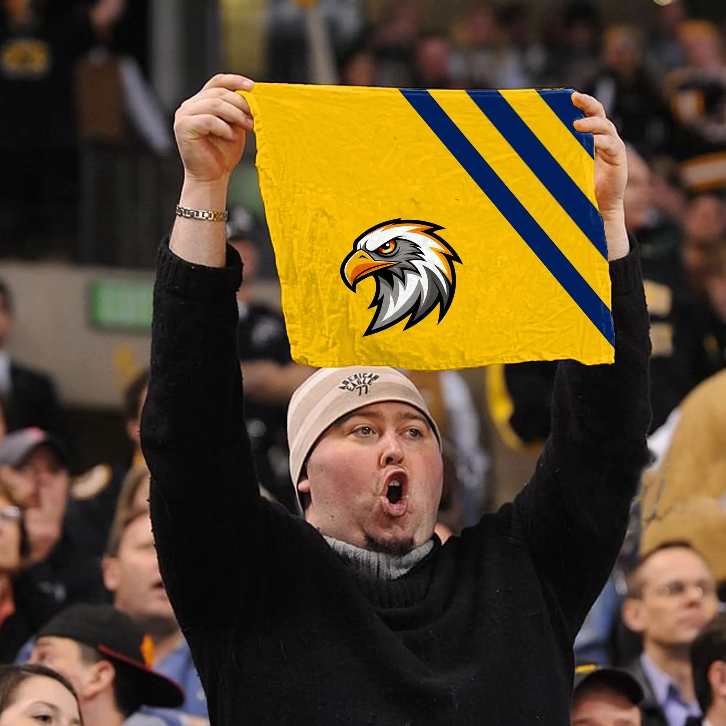 15" x 25" Custom Mircofiber Rally Towel 2