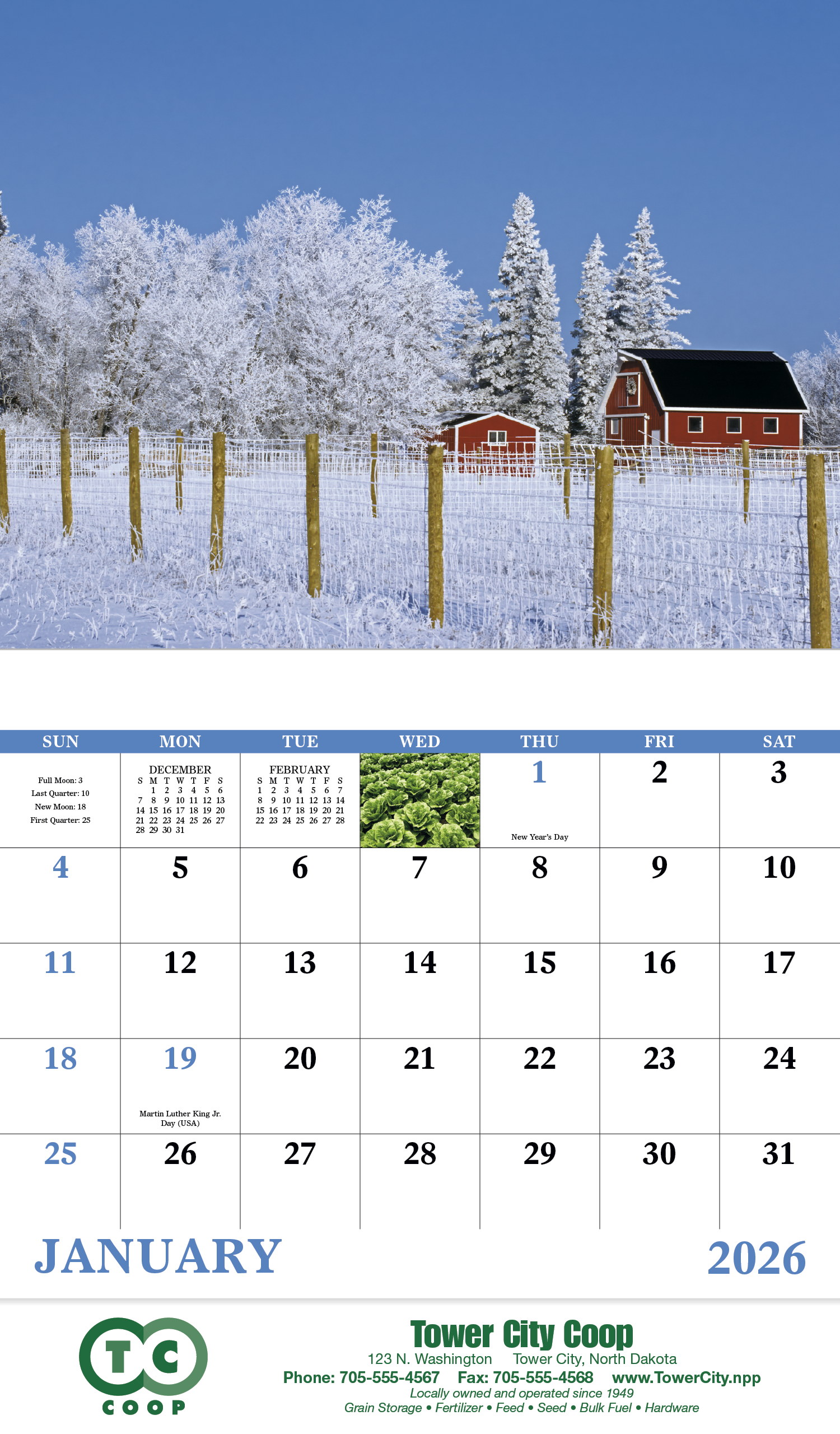 Good Value™ Agriculture - Stapled Calendar 2