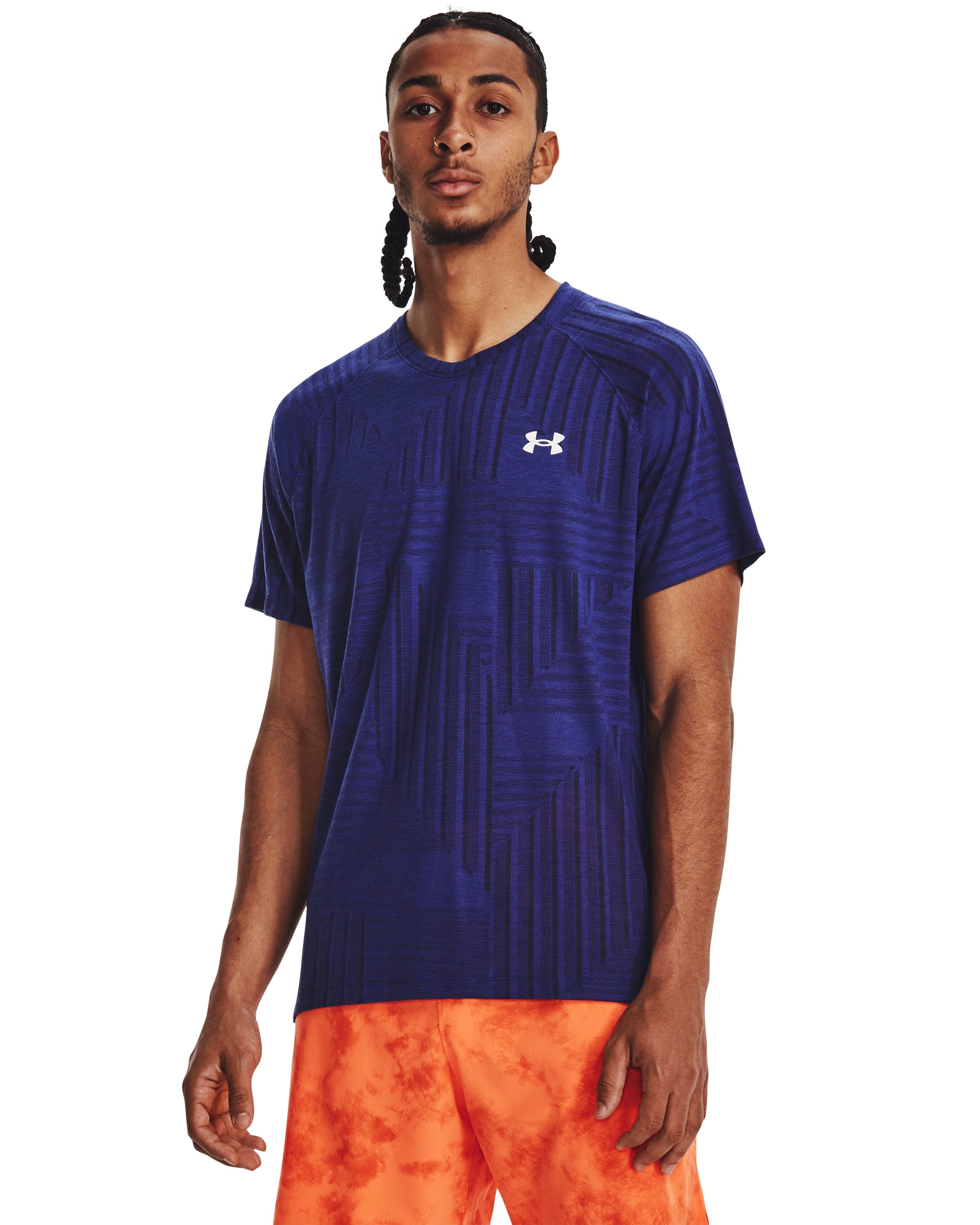 Men's UA Streaker Deco Diamond Short Sleeve  6